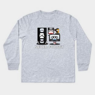 Never Forget Kids Long Sleeve T-Shirt